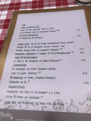 All vegan!  at Stiftskeller in St Florian