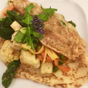 asparagus crepes at Stiftskeller in St Florian