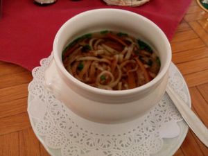 Frittatensuppe at Stiftskeller in St Florian