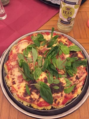 Potato Pizza  at Stiftskeller in St Florian