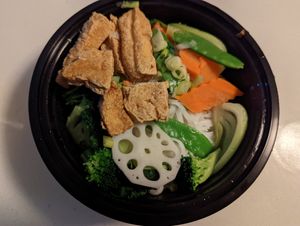 Veggie pho at Bahn's Cuisine in Durham