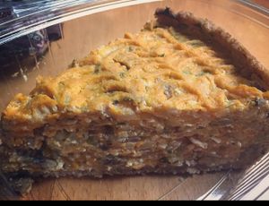 Quiche de calabaza, champiñones, queso crema, setas... at La Colectiva Cafe in Madrid