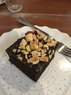 Brownie!!! Sin gluten!  at La Colectiva Cafe in Madrid