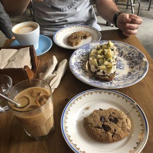 Amazing coffee  at La Colectiva Cafe in Madrid