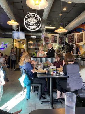 Wedding Reception at Zaucer 💐 at Zaucer Pizza in Redmond