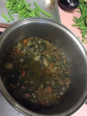 lentil and spinach soup  at Nabiha's Kitchen in Wagga Wagga
