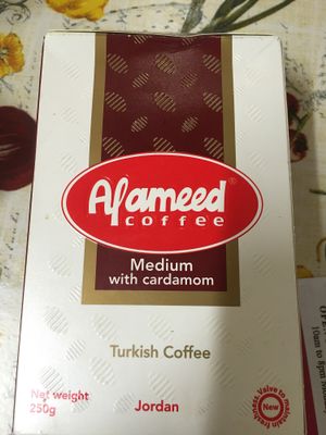 Rich blended Lebanese coffee with cardamom . traditional coffee drank at Nabihas kitchen ..   at Nabiha's Kitchen in Wagga Wagga