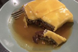 special toast with francesinha sauce   at Vegana By Tentúgal in Porto