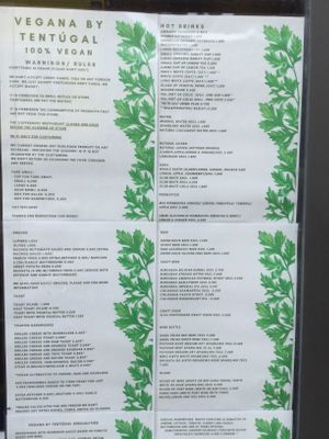 menu  at Vegana By Tentúgal in Porto