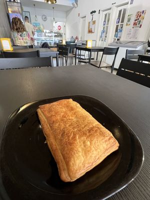Ham and cheese puff   at Vegana By Tentúgal in Porto