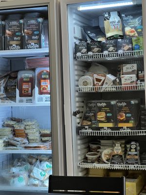 Cheeses and mock meats  at Vegana By Tentúgal in Porto