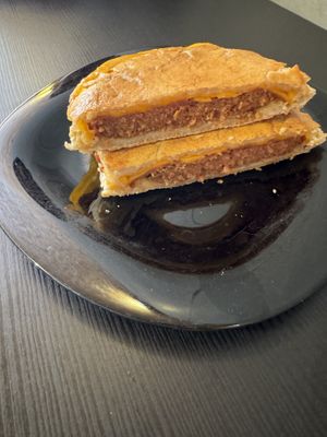 Seitan burger cheese toastie  at Vegana By Tentúgal in Porto