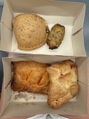 Selection of pastries I took away for the flight home  at Vegana By Tentúgal in Porto