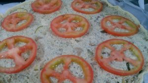 quiche with tofu mushrooms and zucchini at Vegana By Tentúgal in Porto