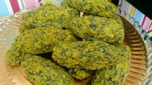 pumpkin and spinach croquettes at Vegana By Tentúgal in Porto