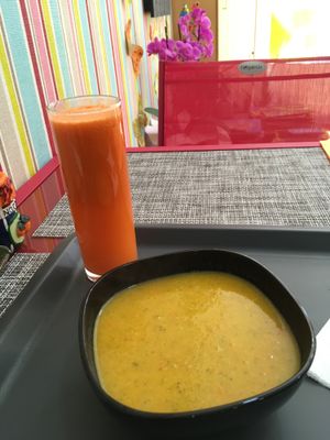 Yum soup of the day!  at Vegana By Tentúgal in Porto