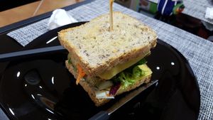 Vegan sandwich at Vegana By Tentúgal in Porto