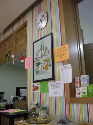 Happy veggie atmosphere :-D at Vegana By Tentúgal in Porto