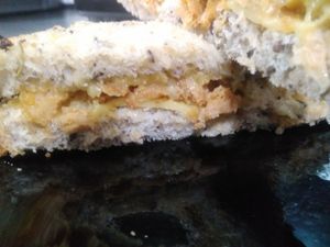 Grilled cheese with Portuguese Sausage at Vegana By Tentúgal in Porto