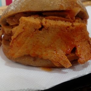 Seitana - Traditional portuguese Sandiwch in Spicy Sauce at Vegana By Tentúgal in Porto