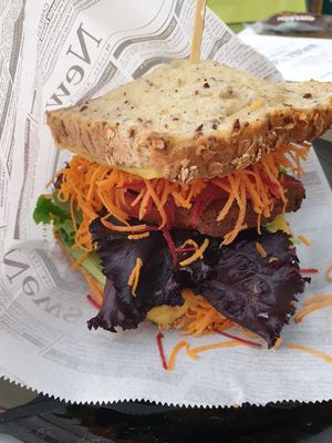 tofu sandwich at Vegana By Tentúgal in Porto