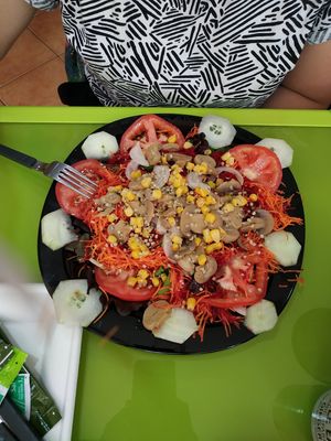 SMALL salad :D at Vegana By Tentúgal in Porto