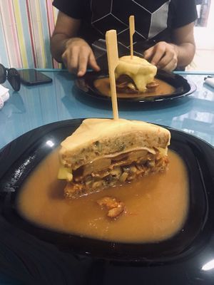 Francesinha at Vegana By Tentúgal in Porto