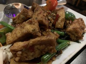 Pad Kra Prow Tofu  at Kamthai Thai in Whitby