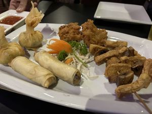 VG banquet starters   at Kamthai Thai in Whitby