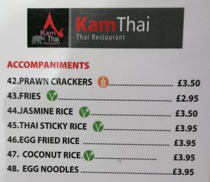  at Kamthai Thai in Whitby