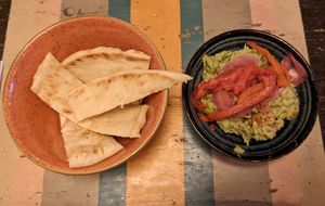 Edamame guacamole (7/10) at Lounges - Brunello in Weston-super-mare