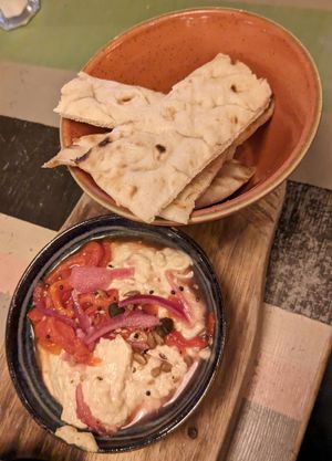 Hummus (8/10) at Lounges - Brunello in Weston-super-mare