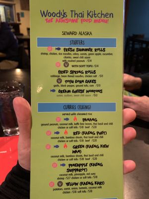 Starters at Woody's Thai Kitchen in Seward