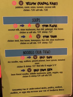 Soups at Woody's Thai Kitchen in Seward