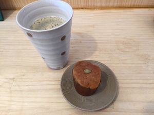 Grain (kokumotsu) decaf coffee at Coco-natural in Takasago