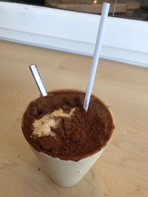 Cocoa powder drink at Coco-natural in Takasago