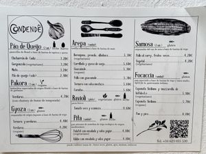 Menú  at Condende in Sevilla