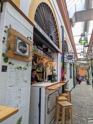 Inside Feria Market at Condende in Sevilla
