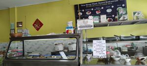 Main display at Tien Sieng Vegetarian Foods in Chiang Mai