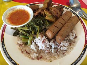 55 baht at Tien Sieng Vegetarian Foods in Chiang Mai