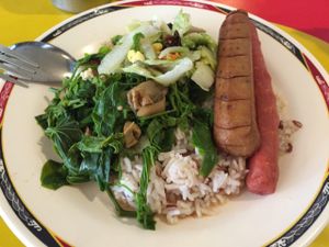 55 baht at Tien Sieng Vegetarian Foods in Chiang Mai