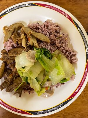 Buffet selection  at Tien Sieng Vegetarian Foods in Chiang Mai