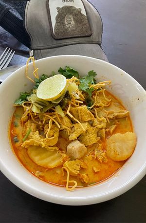 Khao Soi  at Tien Sieng Vegetarian Foods in Chiang Mai