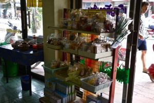 snacks for sell at Tien Sieng Vegetarian Foods in Chiang Mai