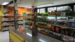 Recently opened store (converted seating area) at Tien Sieng Vegetarian Foods in Chiang Mai