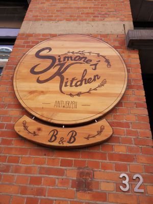 Outside at Simone's Kitchen in Antwerpen