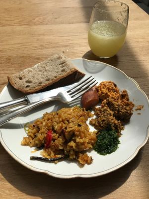 Vegan Paella  at Simone's Kitchen in Antwerpen
