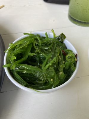 Suuuper small algae salad  at Ohana in Jaco
