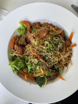 SWEET yaki soba  at Ohana in Jaco