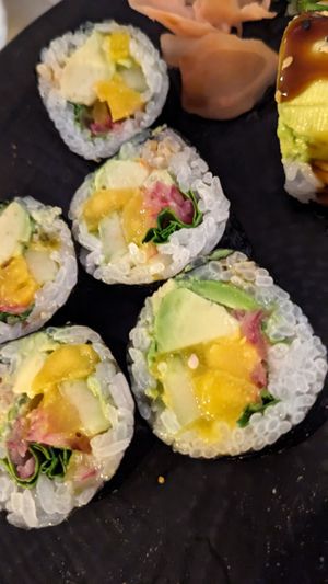 Karma Roll (made vegan) at Ohana in Jaco